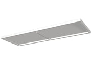 Tablette blanche RAL 9010 pour armoire métallique à rideaux de 120 cm de large