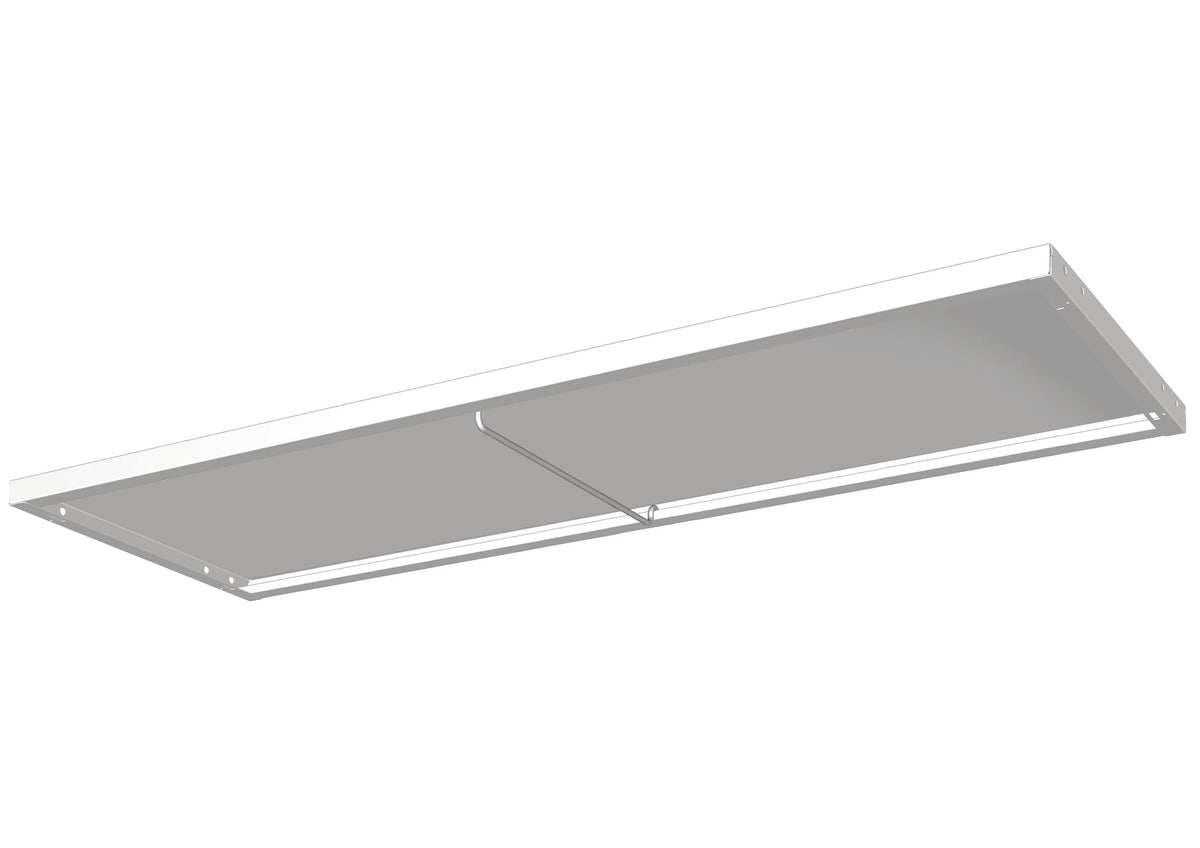 Tablette blanche RAL 9010 pour armoire métallique à rideaux de 120 cm de large