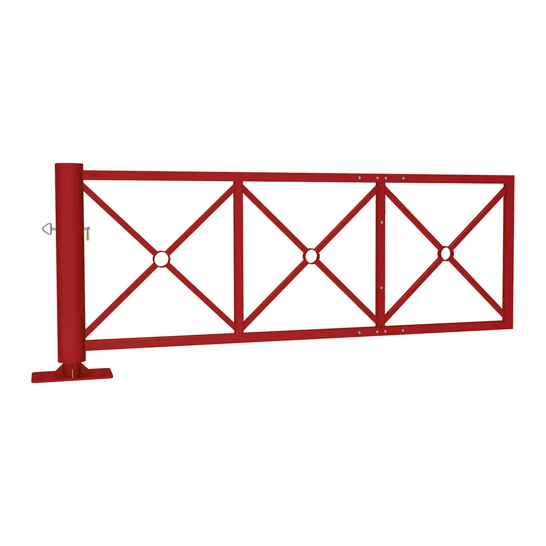 Barrière tournante déco 2 662 mm, coloris Bordeaux 3004