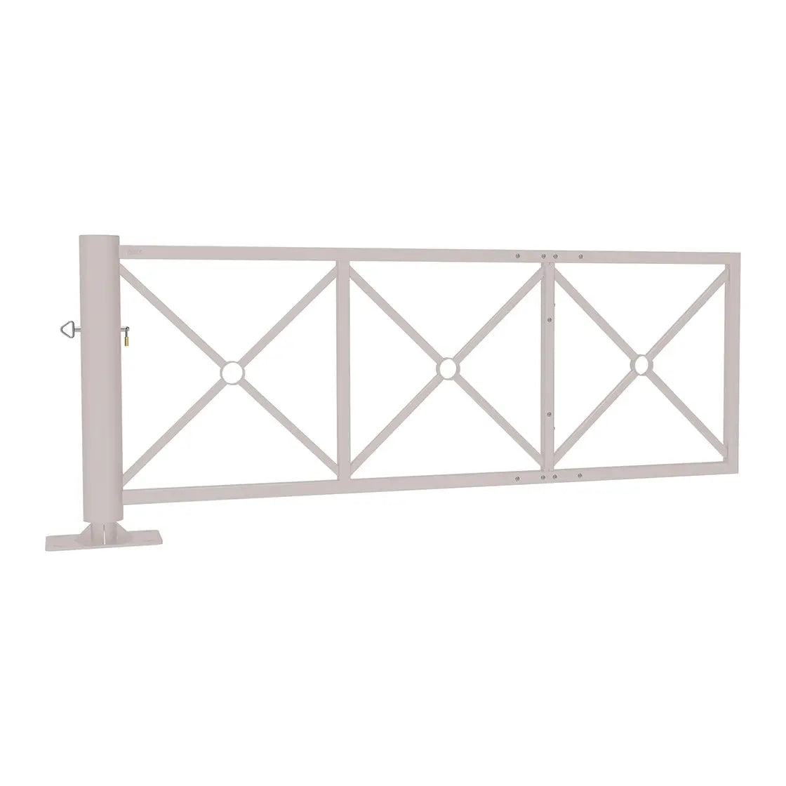 Barrière tournante déco 2 662 mm, coloris Gris RAL 7044