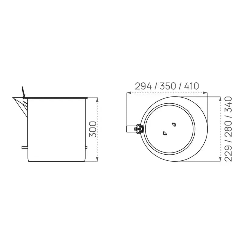 Borne inox ø 154 mm ou 220 mm Procity