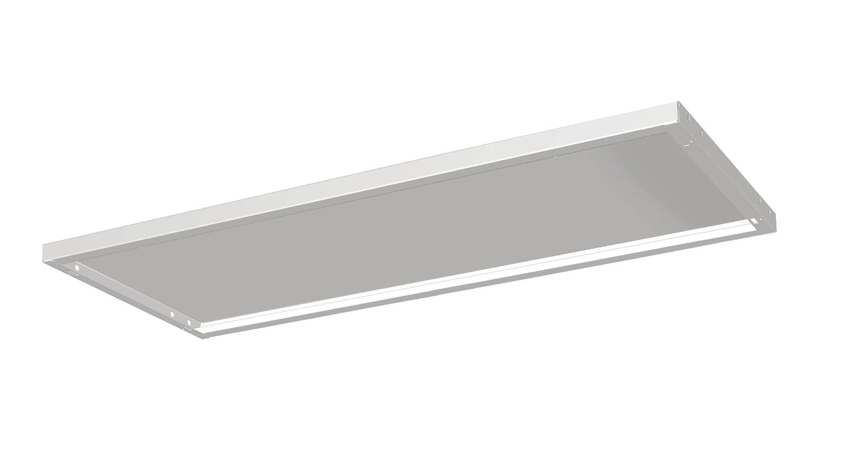 Tablette de rangement blanche à poser sur taquets, armoire à rideaux 100 cm