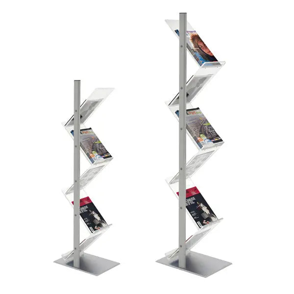 Présentoir ZIG-ZAG alu cristal multiformats france collectivités