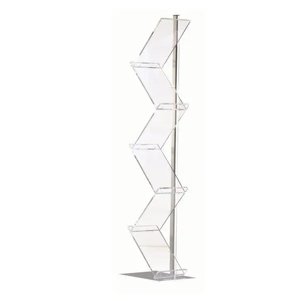Présentoir ZIG-ZAG alu cristal multiformats france collectivités
