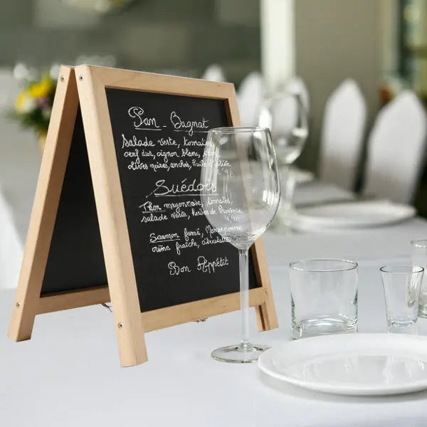 Chevalet de table 2 faces ardoise pliant france collectivités