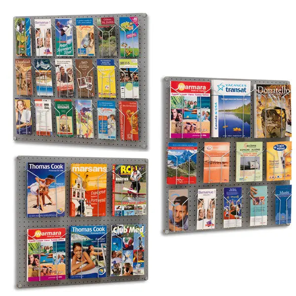 Présentoir mural Visiodoc modulable 6 à 18 cases france collectivités