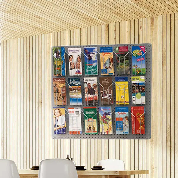 Présentoir mural Visiodoc modulable 6 à 18 cases france collectivités