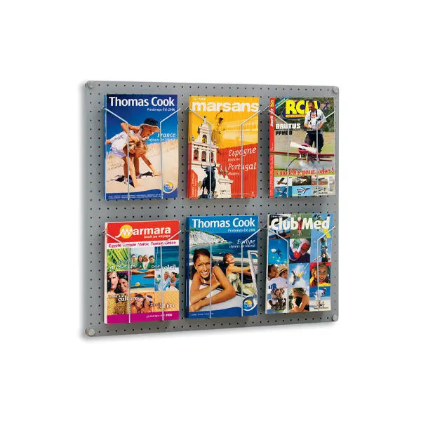 Présentoir mural Visiodoc modulable 6 à 18 cases france collectivités