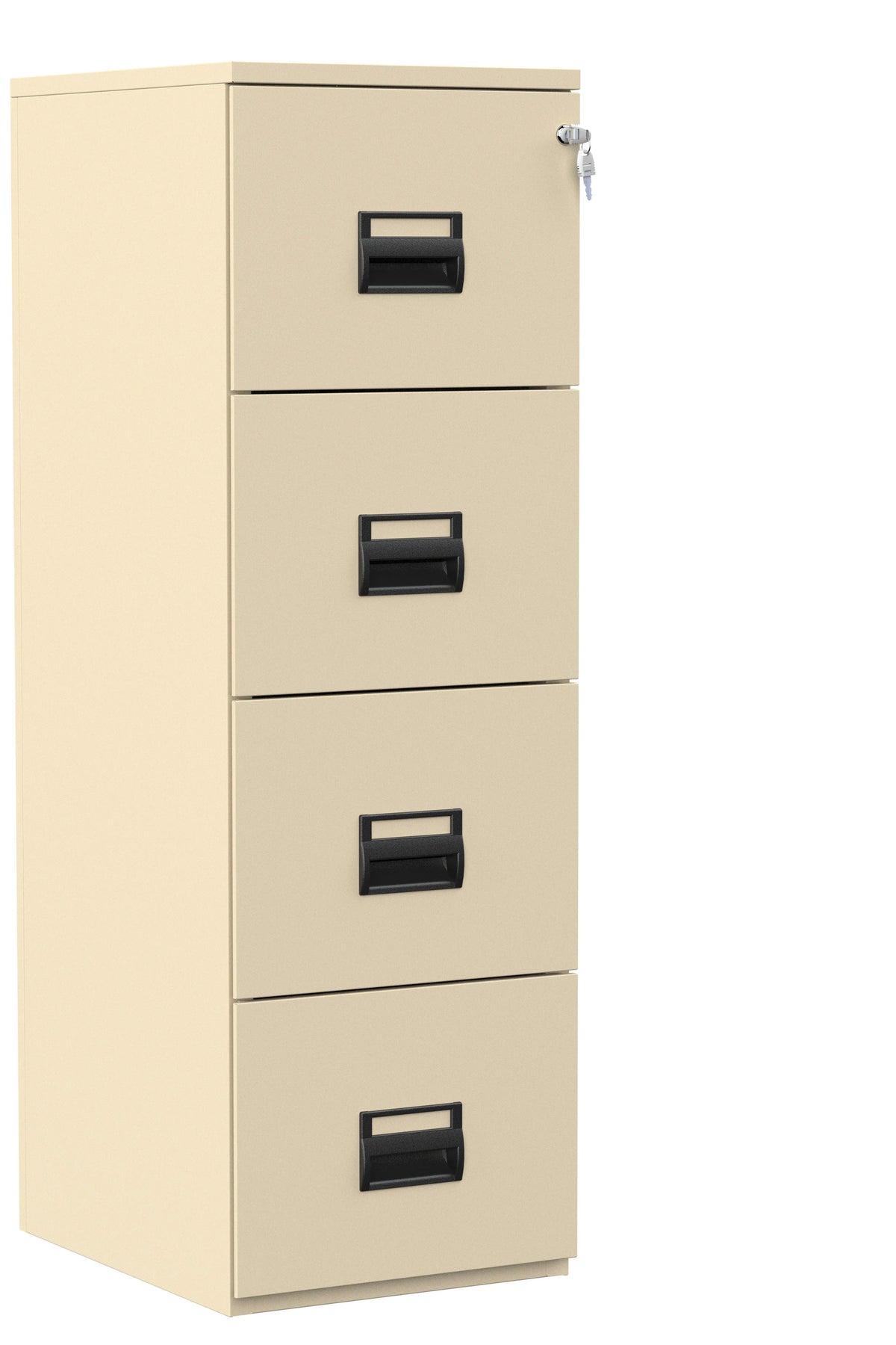 Classeur 4 tiroirs beige RAL 1015 pour dossiers suspendus