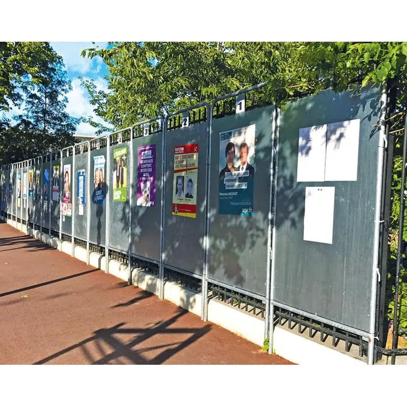 Panneau électoral tube rond france collectivités