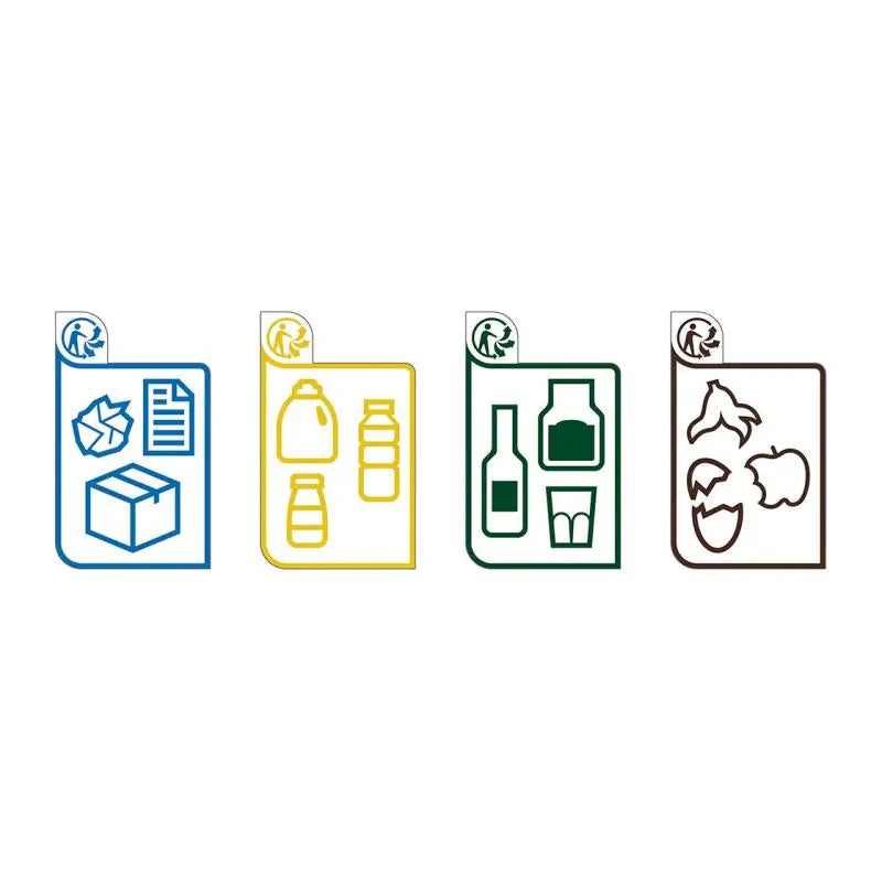 Kit de 4 autocollants pour tri sélectif