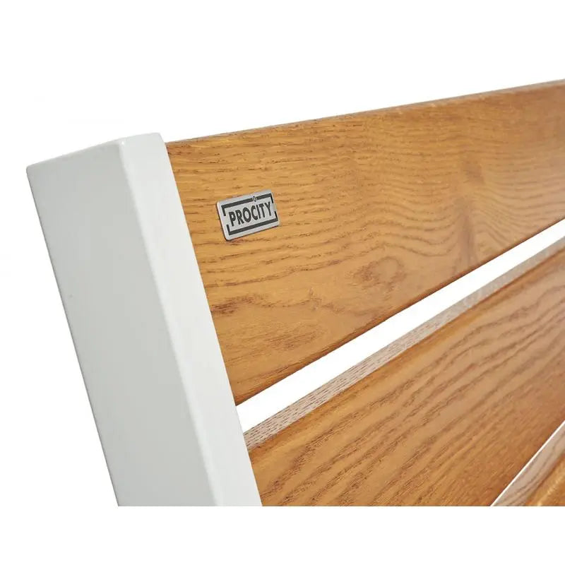 Chaise longue bois et acier Silaos