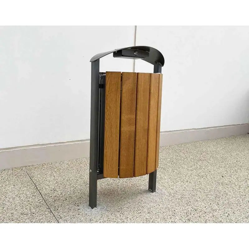 Corbeille Silaos acier et bois 50L france collectivités