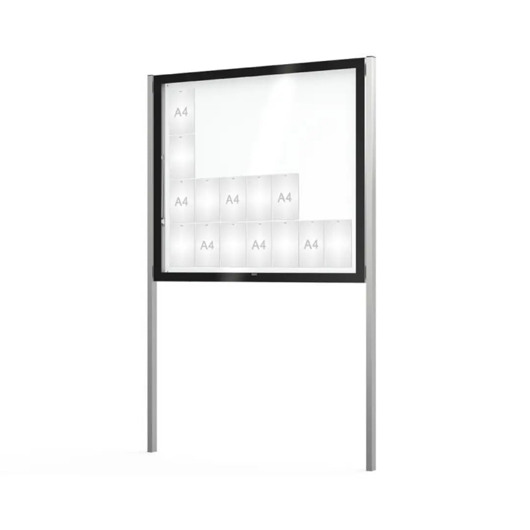 Vitrine d'affichage Edge sur poteaux - France Collectivités