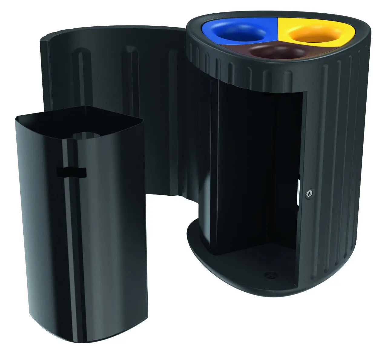 Corbeille Roma tri sélectif 3 x 60 L