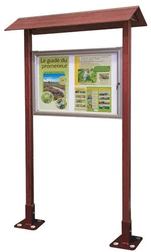 Vitrine aluminium et bois simple face Procity