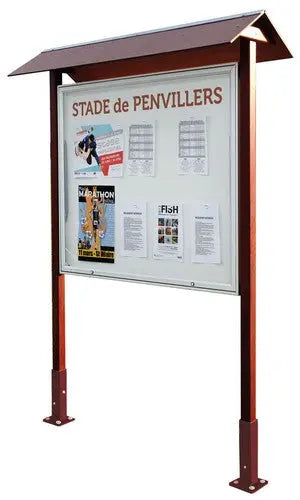 Vitrine aluminium et bois simple face Procity