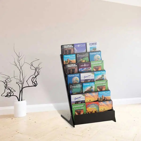 Présentoir multiformats 7 niveaux Black-line france collectivités