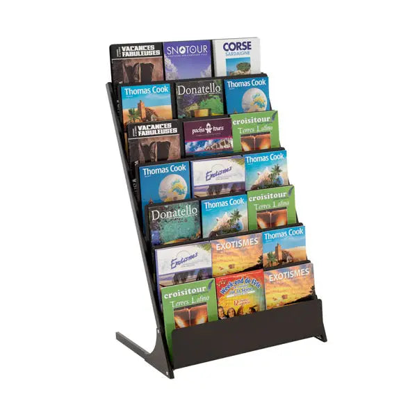 Présentoir multiformats 7 niveaux Black-line france collectivités