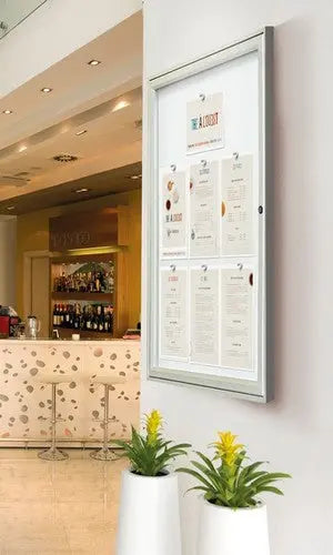 Vitrine référence simple alu Procity