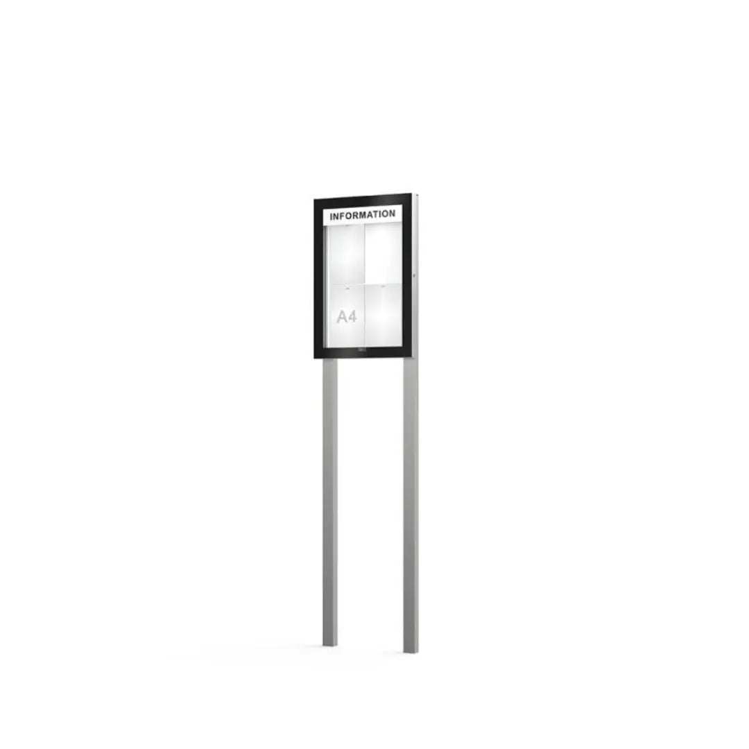 Vitrine d'affichage Edge sur poteaux - France Collectivités