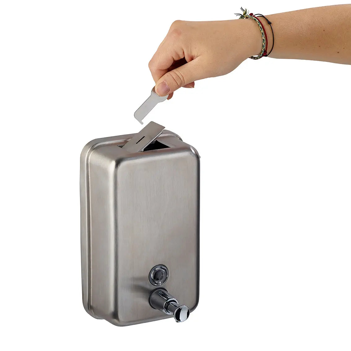 Distributeur de savon inox 1L Rossignol