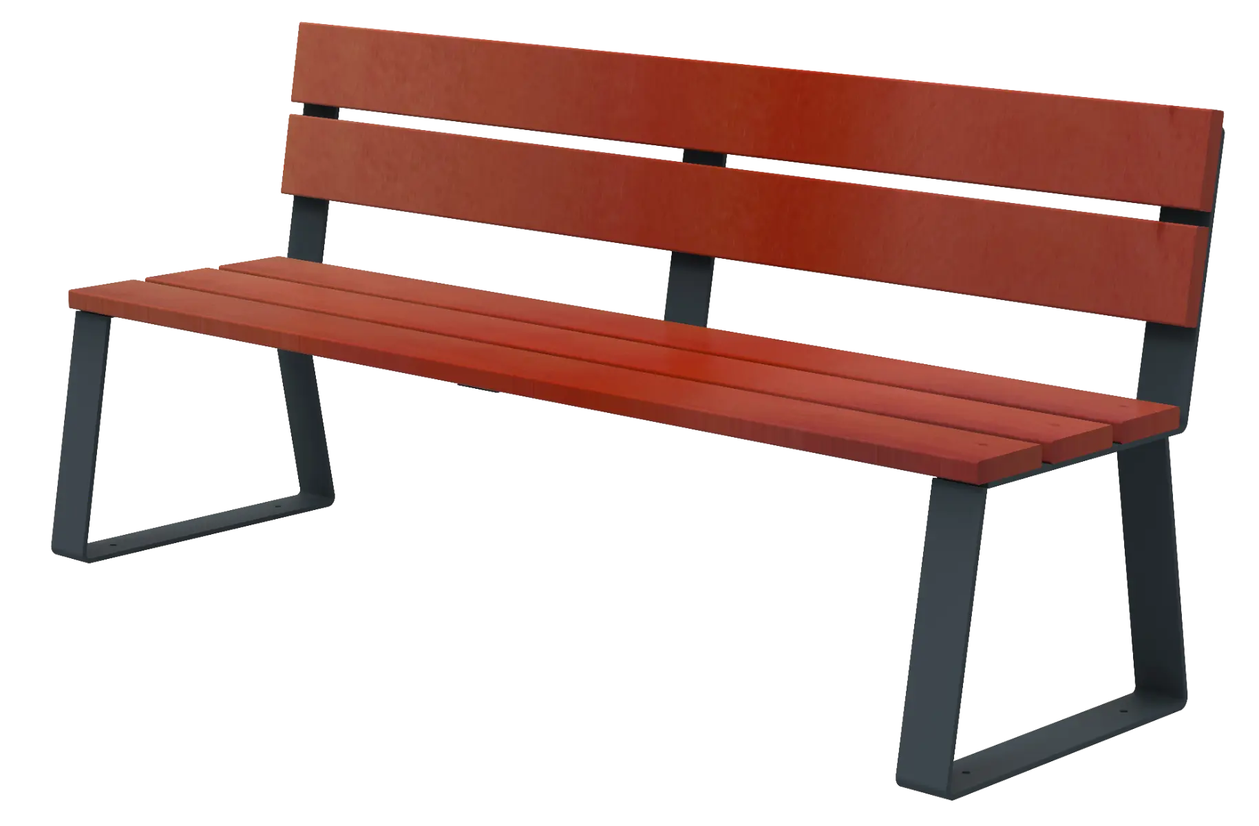 Banc en bois à fixer Ballade