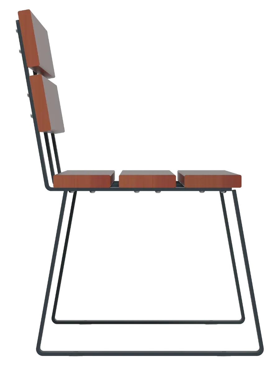 Banc en bois à fixer Ballade