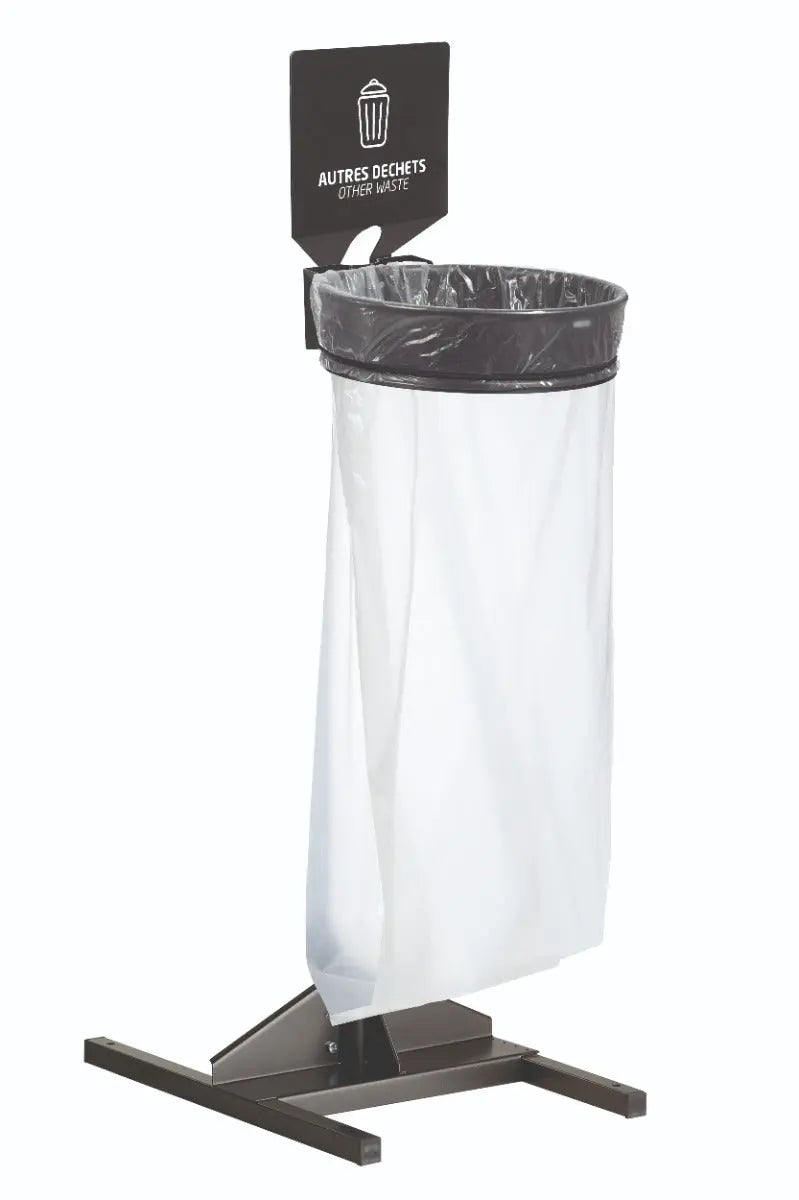 Kit sur socle support sac 110L ECOLLECTO 1 flux Rossignol