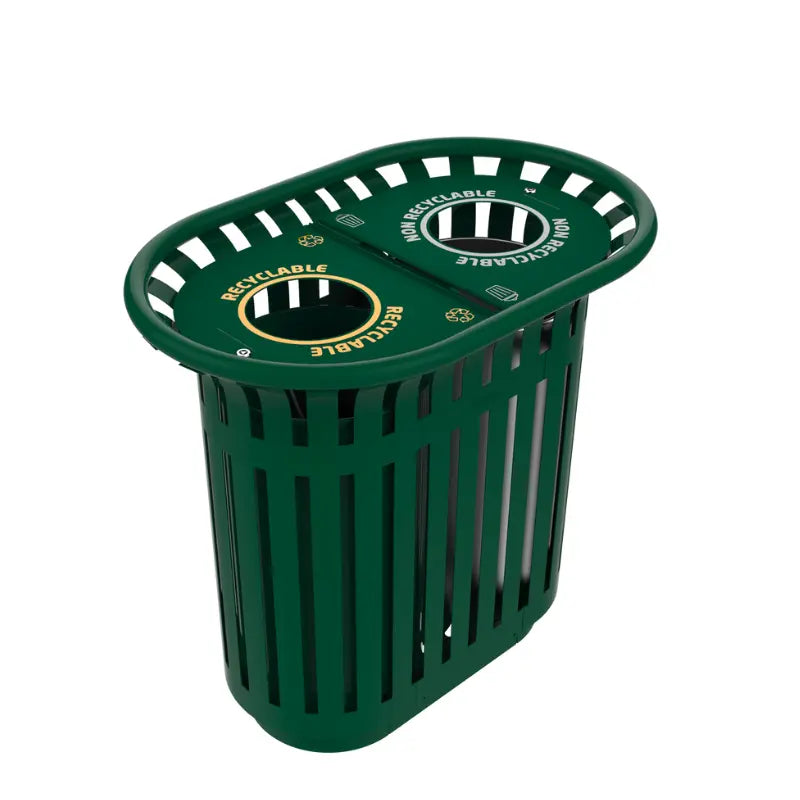 Corbeille 2 x 40L avec couvercle Tulipe