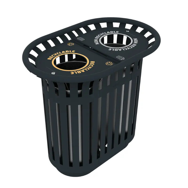 Corbeille 2 x 40L avec couvercle Tulipe