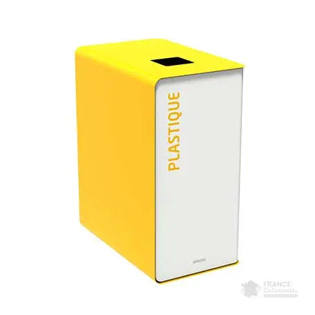 Corbeille pour tri sélectif avec bac intérieur 40L et 65L Cubatri - France Collectivités