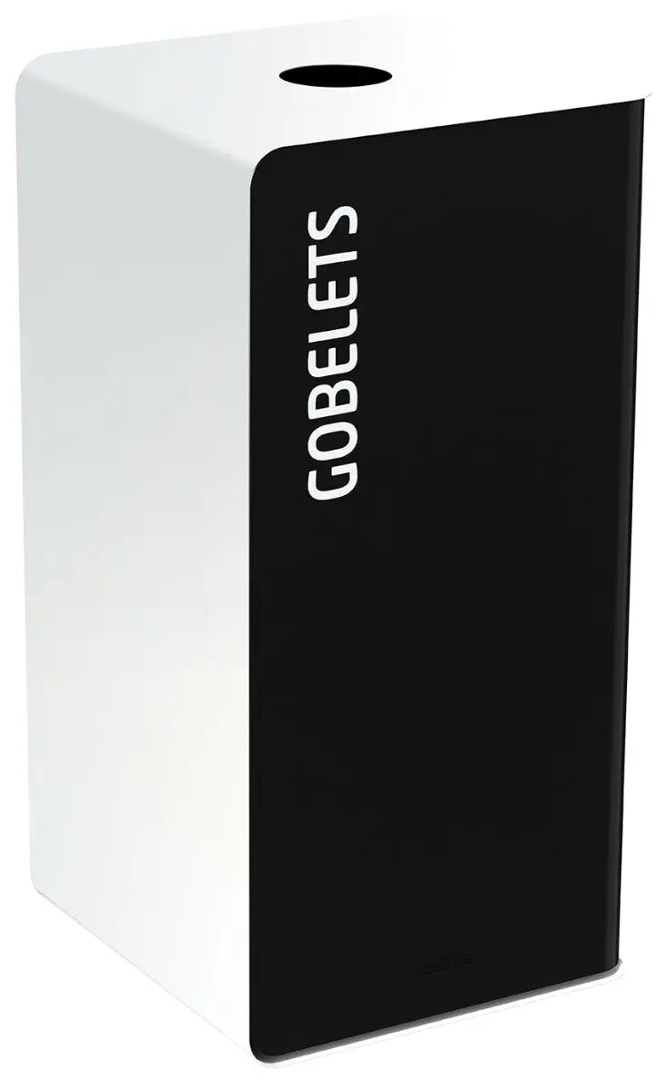 Corbeille pour tri sélectif avec bac intérieur 40L Cubatri