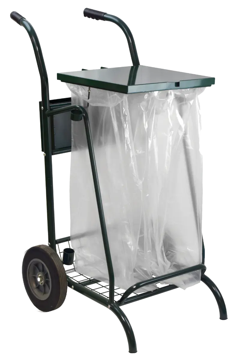 Chariot de voirie 2 x 110L Mobisac avec couvercle