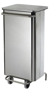 Poubelle mobile à pédale inox Collecroule france collectivités