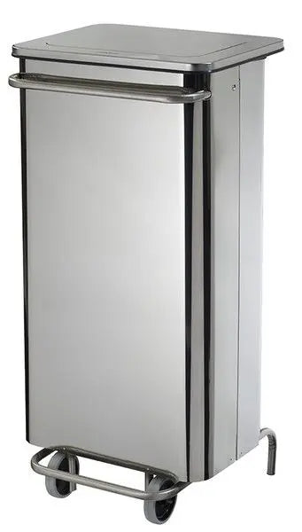Poubelle mobile à pédale inox Collecroule france collectivités