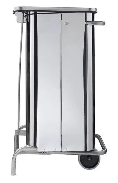 Poubelle mobile à pédale inox Rossignol