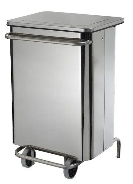 Poubelle mobile à pédale inox Collecroule france collectivités