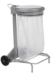 Support sac mobile à pédale collecroule 50 Litres france collectivités