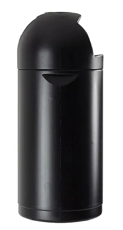 Poubelle Cyvomax Green 52 L avec cendrier, vue de profil