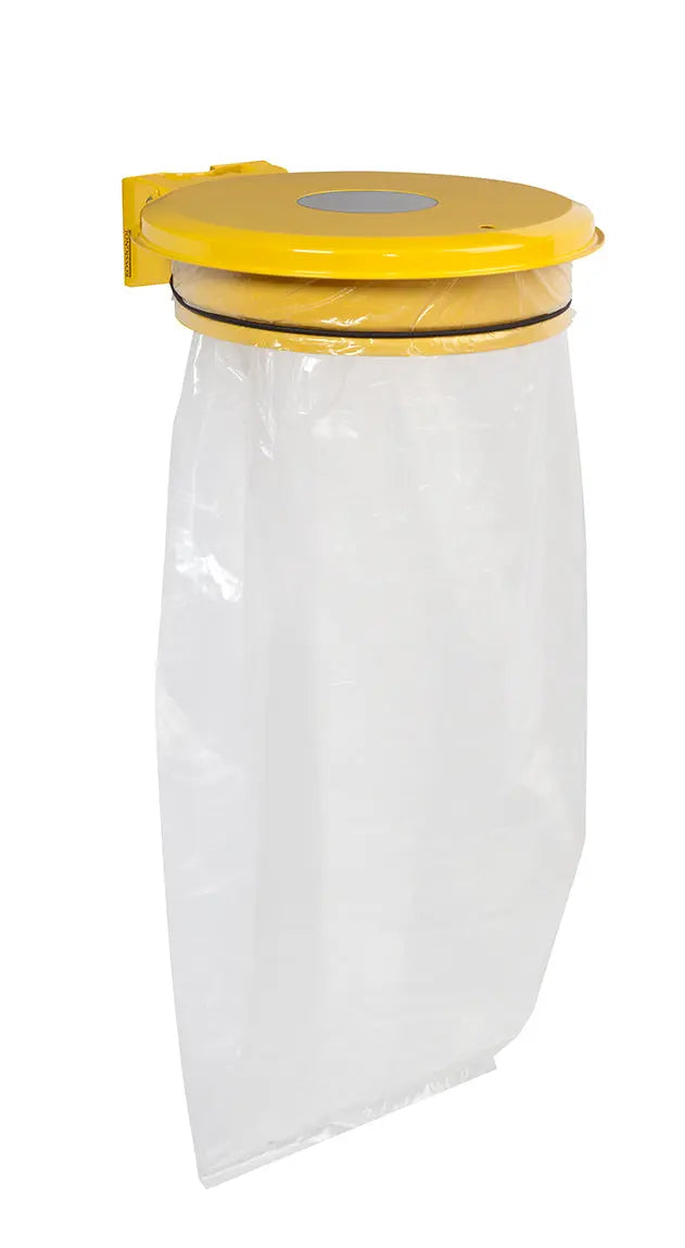 Support sac 110L avec trappe bouteille Collectrap sur poteau