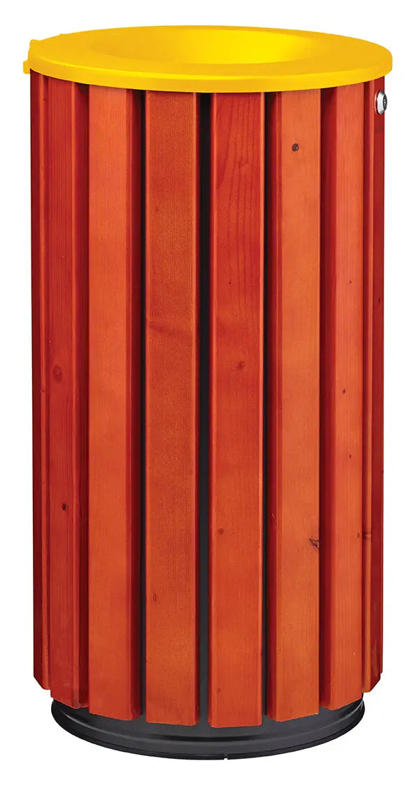 Corbeille bois Zeno Access 80L à poser ou à fixer