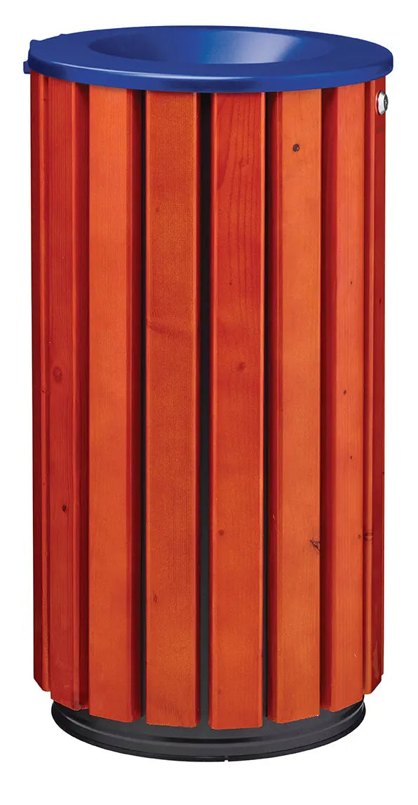 Corbeille bois Zeno Access 80L à poser ou à fixer