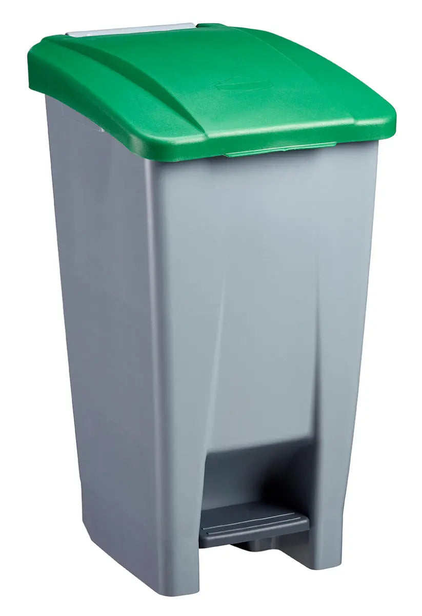 Poubelle mobile à pédale 60L Mobily Green - France Collectivités