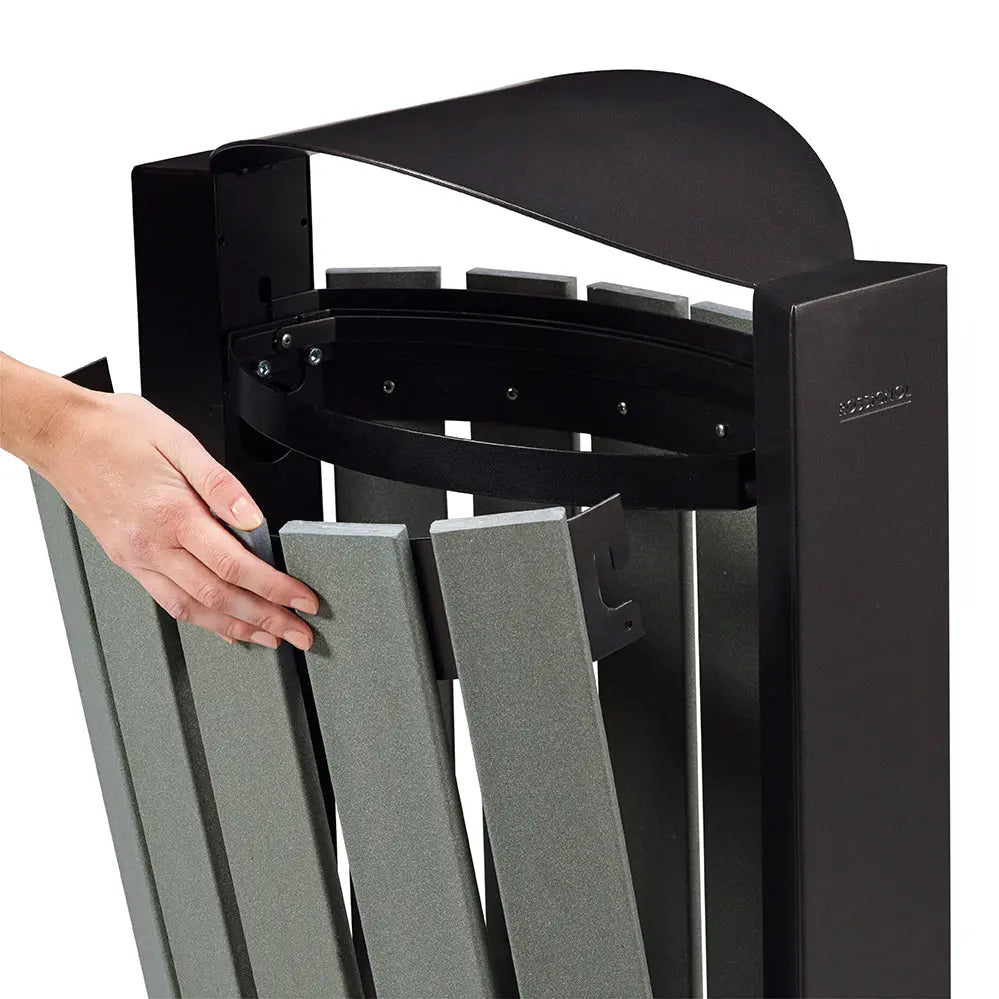 Corbeille recyclée Arkéa etik 60 litres Rossignol