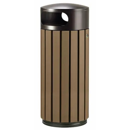 Corbeille zéno érik 60L gris et gris