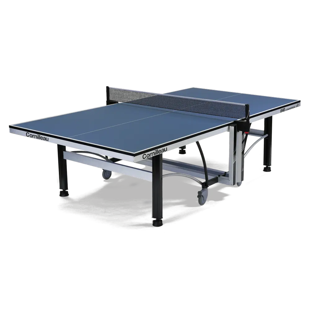 Cornilleau 640 ITTF, table de ping-pong de compétition d'intérieur au plateau bleu