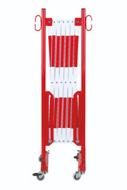 barrière extensible rouge-blanc 3,6m avec rouleau - France Collectivités