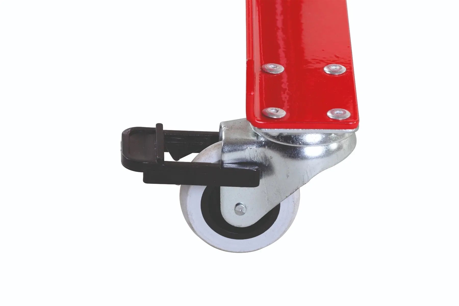 barrière extensible rouge-blanc 4m avec rouleaux de deux côtés - France Collectivités