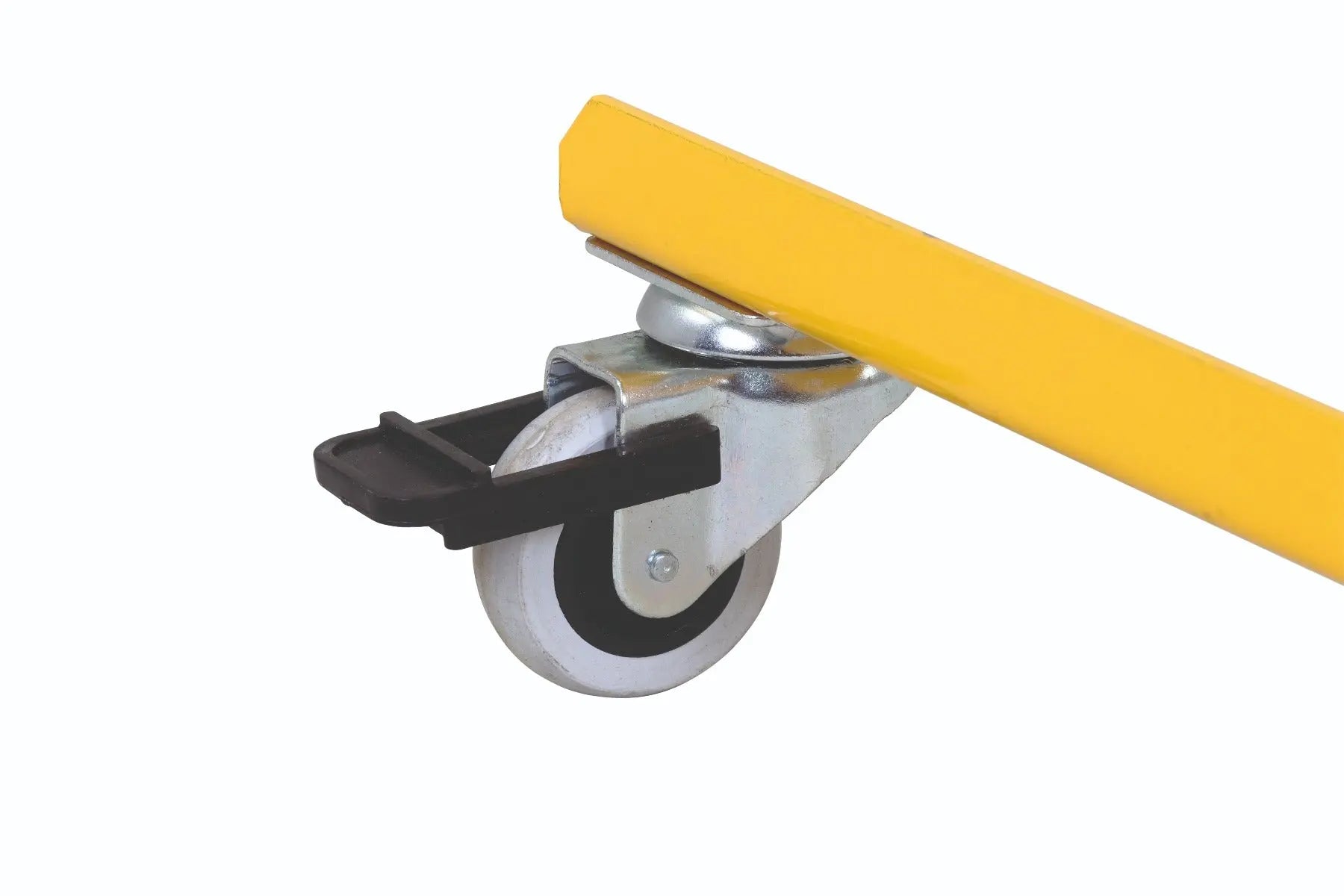 barrière extensible jaune-noir 3,6m avec avec rouleaux de deux côtés - France Collectivités